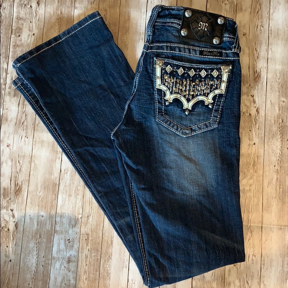 Miss Me boot cut jeans, JW5813B, Sz. 26.
